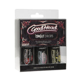 GoodHead - Tingle Drops - Sweet Cherry, Cotton Candy, French Vanilla - 3 Pack - 1 fl. oz.